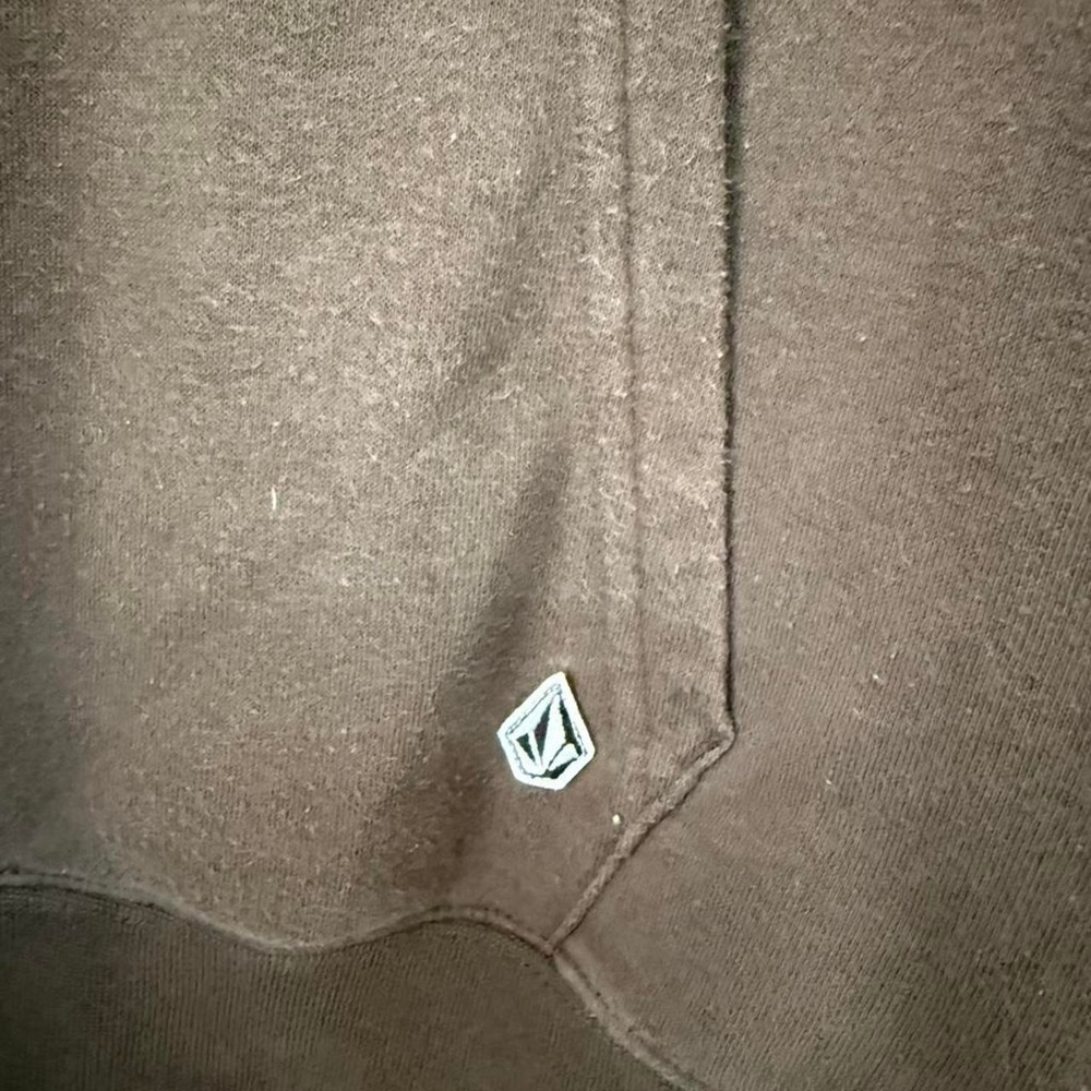 Volcom Women's Brown‎ Hoodie Large Pullover - Picture 4 of 5